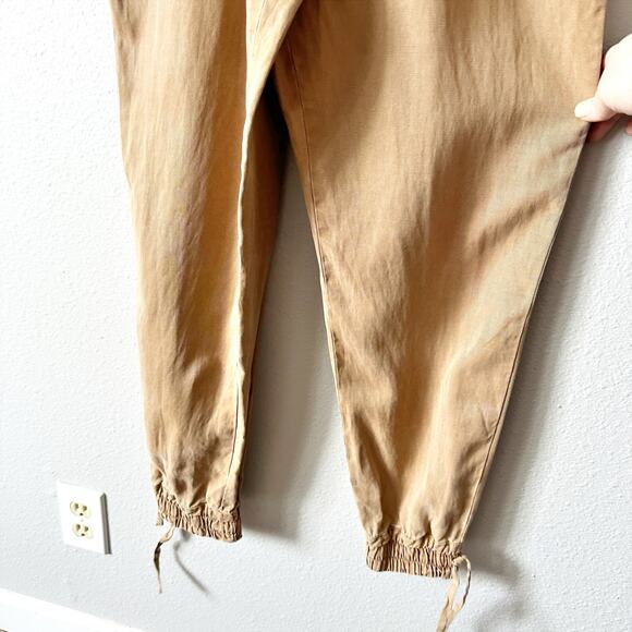 Alice + Olivia Tiana Tan Button-Front Patch-Pocket Jumpsuit Women’s Size 2 - Picture 5 of 14